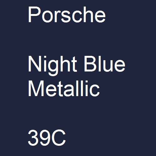 Porsche, Night Blue Metallic, 39C.